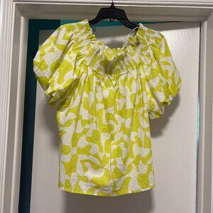Vince Camuto Ruched Off the Shoulder Top NWT Size Large